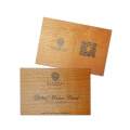 Handmade Bamboo Wooden Personalized Logo Business Calling ID Cards